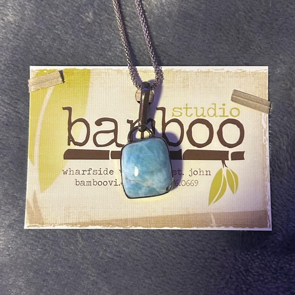 Bamboo Studio, larimar necklace